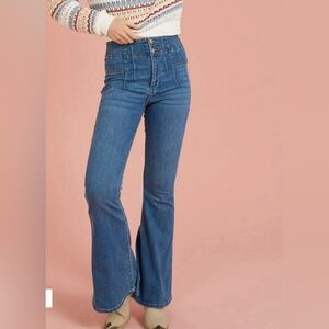Altar’d State Women’s Flare Jeans | High Rise Bell Bottom Denim / Trendy Casual